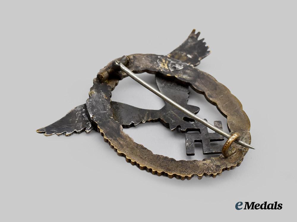 germany,_luftwaffe._a_pilot’s_badge,_refurbished_thin_wreath_variant,_by_f._w._assmann&_söhne___m_n_c1430