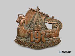 Canada, CEF. A 197th Infantry Battalion "Scandinavian Overseas Battalion / Vikings of Canada" Cap Badge