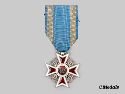 romania,_kingdom._an_order_of_the_crown_of_romania,_v_class_knight,_by_karl_flaischacker,_c.1920___m_n_c1454