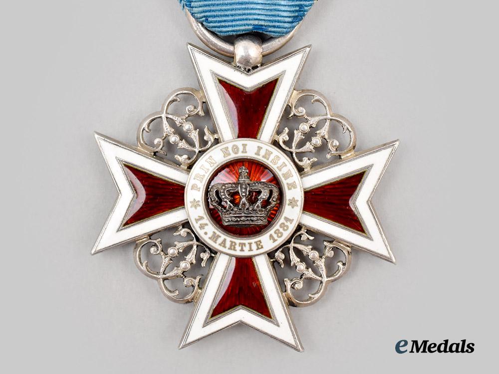 romania,_kingdom._an_order_of_the_crown_of_romania,_v_class_knight,_by_karl_flaischacker,_c.1920___m_n_c1455