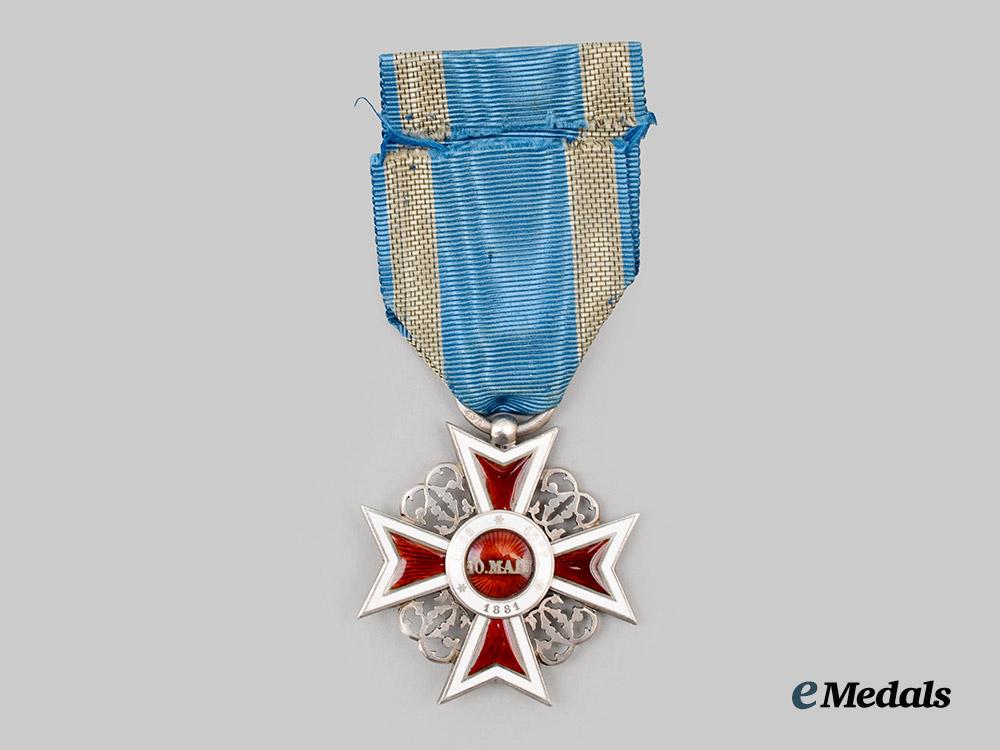 romania,_kingdom._an_order_of_the_crown_of_romania,_v_class_knight,_by_karl_flaischacker,_c.1920___m_n_c1456