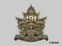 Canada, CEF. A 191st Infantry Battalion "South Alberta Regiment" Cap Badge