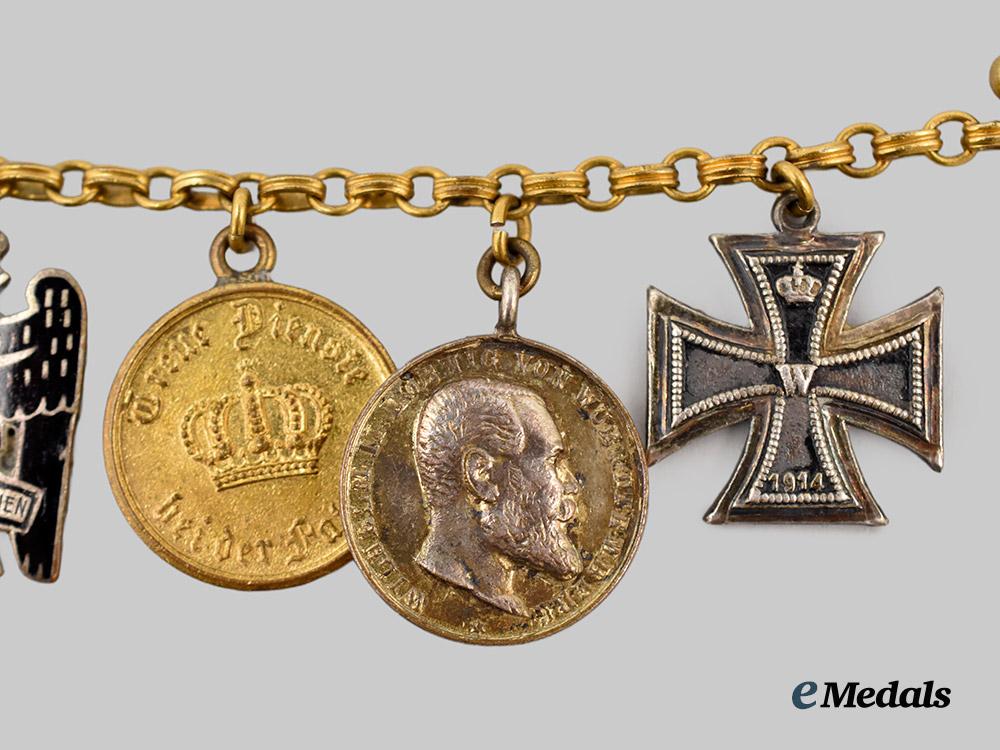 germany,_imperial._a_pair_of_miniature_medal_chains_for_first_world_war_and_freikorps_service___m_n_c1481