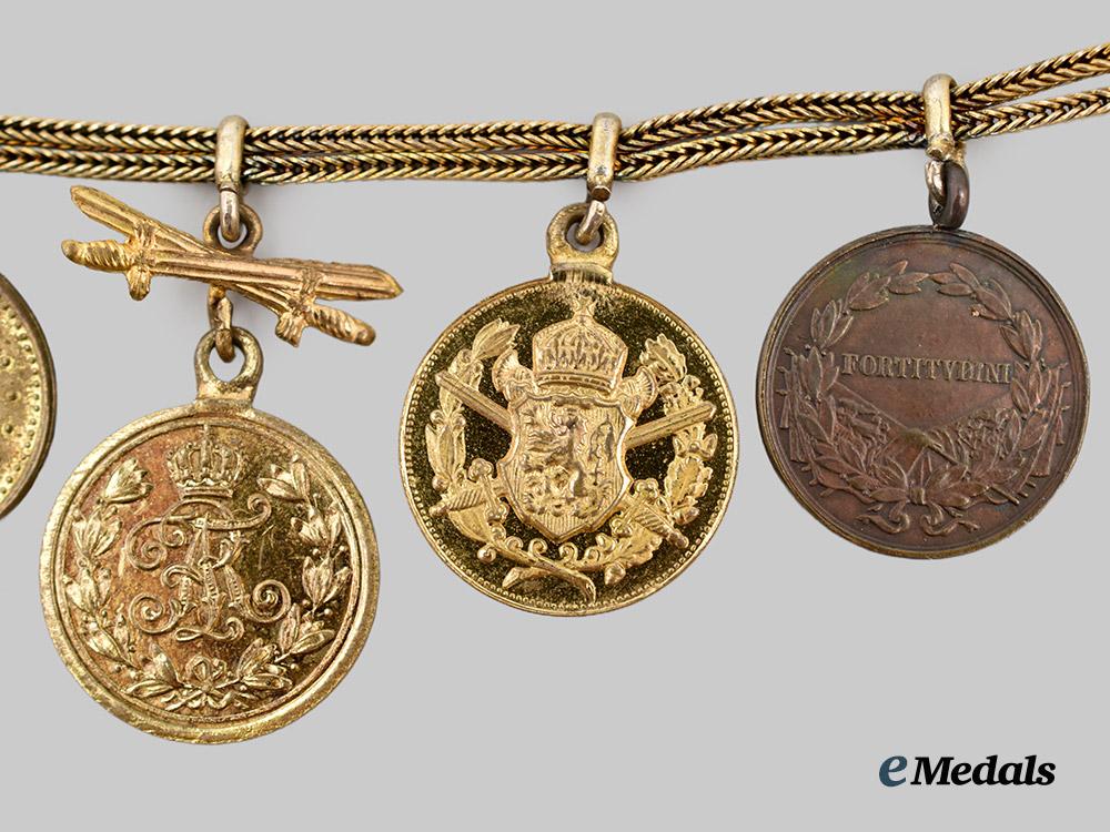 germany,_imperial._a_pair_of_miniature_medal_chains_for_first_world_war_and_freikorps_service___m_n_c1483
