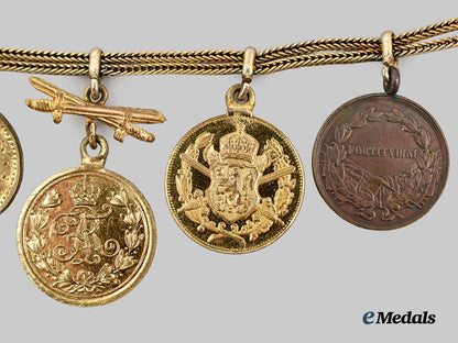 germany,_imperial._a_pair_of_miniature_medal_chains_for_first_world_war_and_freikorps_service___m_n_c1483