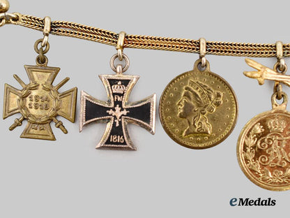 germany,_imperial._a_pair_of_miniature_medal_chains_for_first_world_war_and_freikorps_service___m_n_c1484