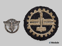 Germany, NSFK. A Glider Workshop Leader's Badge, with Membership Pin