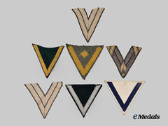 Germany, Wehrmacht. A Mixed Lot of Rank Chevrons, All Branches