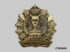 Canada, CEF. A 223rd Infantry Battalion "Canadian Scandinavians" Cap Badge