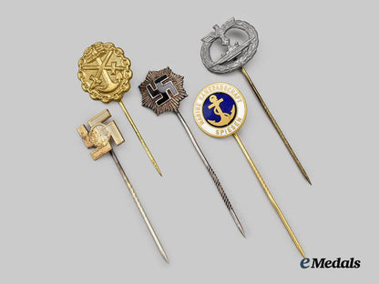 germany,_third_reich._a_mixed_lot_of_stick_pin_miniature_awards_and_badges___m_n_c1587