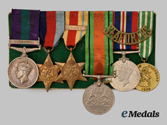 United Kingdom. A Second War Medal Set to Pte. Cook, Seaforth