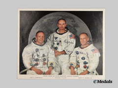 United States. An Exceptional Signed Photograph of all Three Members of the NASA Apollo 11 Crew; Mission to the Moon