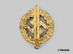 Germany, SA. A Sports Badge, Gold Grade, Type III by Richard Sieper & Söhne
