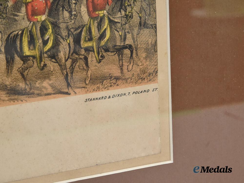 united_kingdom._a_period_coloured&_framed_lithograph_of“_the_review_at_chobham-_the_troops_passing_before_her_majesty”,_by_augustus_butler___m_n_c1647