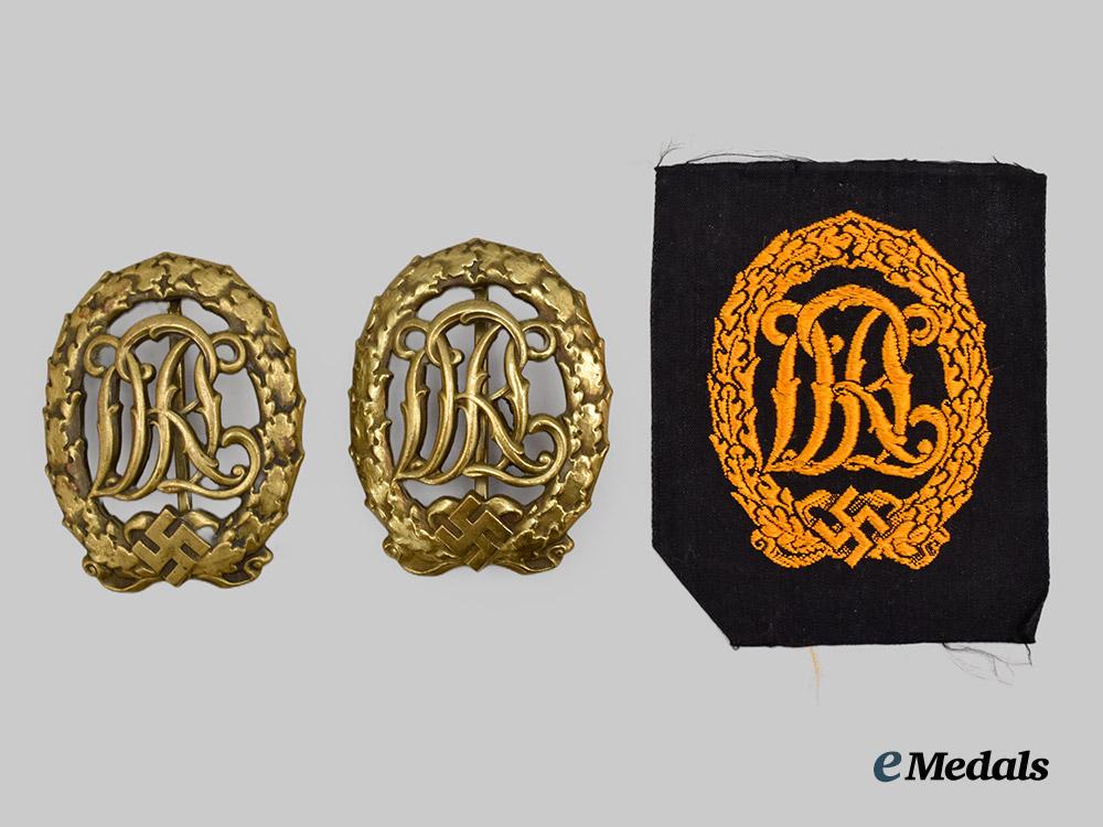 germany,_third_reich._a_mixed_lot_of_d_r_l_sports_badges,_bronze_grade,_metal_and_cloth_variants___m_n_c1669