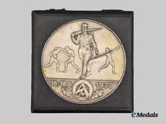 Germany, SA. A 1939 SA-Gruppe Niederrhein Sports Competition Wrestling Victor’s Medal, with Case
