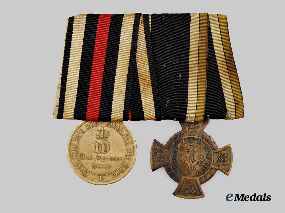 germany,_imperial._a_medal_bar_for_a_combatant_of_the_german_wars_of_unification___m_n_c1701