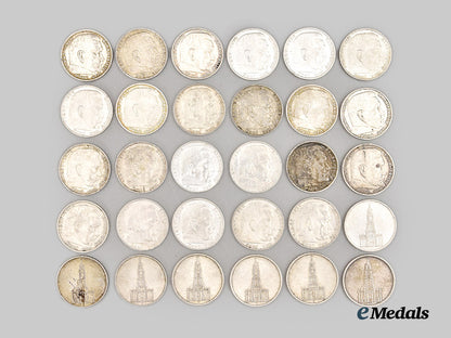 germany,_third_reich._a_lot_of5_reichsmark_coins___m_n_c1745