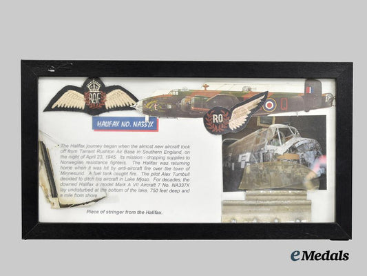 united_kingdom._framed_stringer_and_glass_pieces_of_the_downed_halifax,_april1945___m_n_c1785