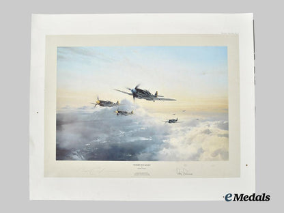 united_kingdom._two_signed_robert_taylor_prints,“_k._m_bismarck”_and“_flight_of_eagles”___m_n_c1804