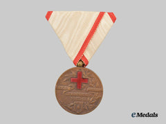 Serbia, Kingdom. A Red Cross Medal, in Bronze