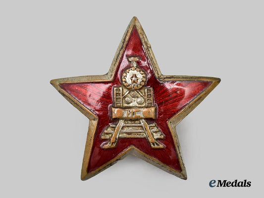 russia,_soviet_union._a_troop_transport_conductor’s_cap_badge,_converted___m_n_c1917