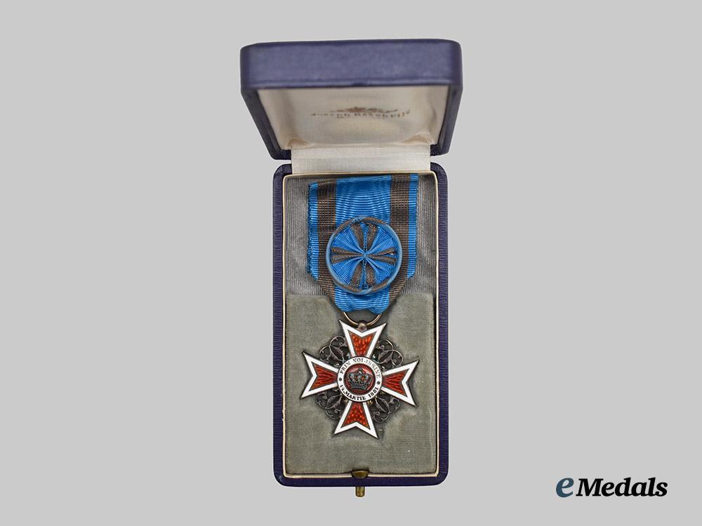 romania,_kingdom._an_order_of_the_crown,_i_v_class_officer_by_resch___m_n_c1948