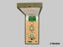 Saudi Arabia, Kingdom. An Order of Abdulazis Al Saud, Distinguished I Class to General Powell by King Fahd, 1993