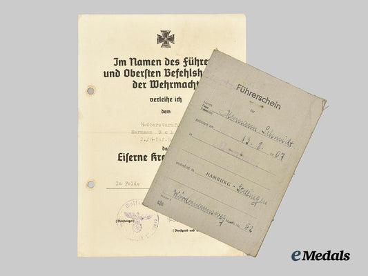 germany,_s_s._an_award_document_for_a1939_iron_cross_i_class_to_s_s-_obersturmführer_hermann_schmidt,_operation_barbarossa___m_n_c1980