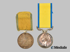 United Kingdom. A Baltic Medal and Turkish Crimea Medal