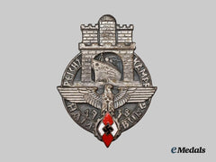 Germany, HJ. A Rare 1938 Hamburg Reichswettkampf Participant’s Badge