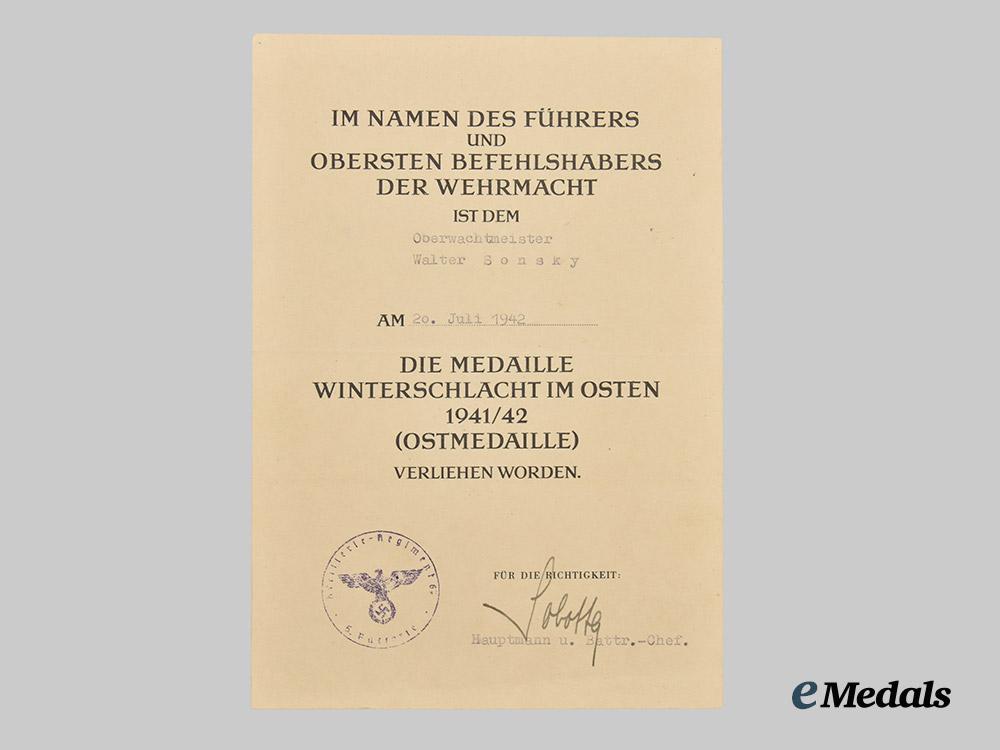 germany,_heer._a_lot_of_eastern_front_award_documents_to_oberwachtmeister_walter_sonsky,_artillery-_regiment67___m_n_c1998
