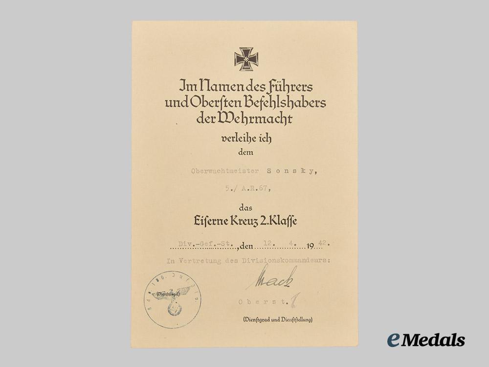 germany,_heer._a_lot_of_eastern_front_award_documents_to_oberwachtmeister_walter_sonsky,_artillery-_regiment67___m_n_c2001