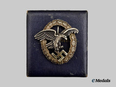 Germany, Luftwaffe. An Observer’s Badge, with Case, by F.W. Assmann & Söhne