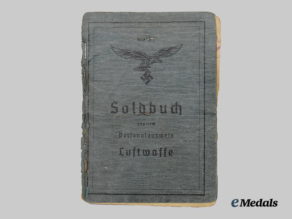 germany,_luftwaffe._a_soldbuch_to_josef_flügge,_honour_goblet_and_german_cross_in_gold_recipient___m_n_c2071
