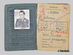 Germany, Luftwaffe. A Soldbuch to Josef Flügge, Honour Goblet and German Cross in Gold Recipient