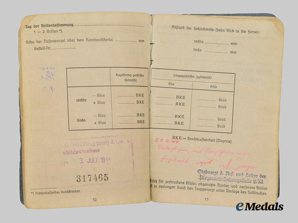 germany,_luftwaffe._a_soldbuch_to_josef_flügge,_honour_goblet_and_german_cross_in_gold_recipient___m_n_c2077