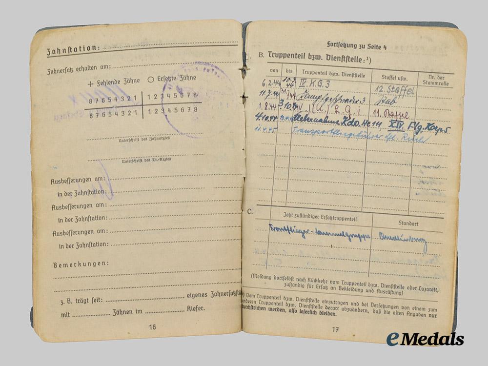 germany,_luftwaffe._a_soldbuch_to_josef_flügge,_honour_goblet_and_german_cross_in_gold_recipient___m_n_c2078