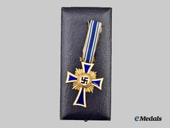 Germany, Third Reich. An Honour Cross of the German Mother, Gold Grade with Case, by Alois Rettenmaier