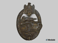 Germany, Wehrmaht. A Panzer Assault Badge, Bronze Grade, by Adolf Scholze