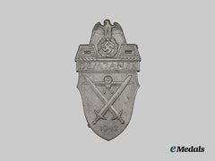 Germany, Wehrmacht. A Demjansk Shield, Side Clip Variant