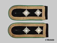 Germany, Third Reich. A Rare Matching Pair of Reserve Waffen-SS Hauptscharführer Shoulder Straps