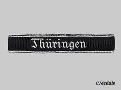 Germany, SS. A Rare SS-Totenkopf Standarte 3 Thüringen Cuff Title