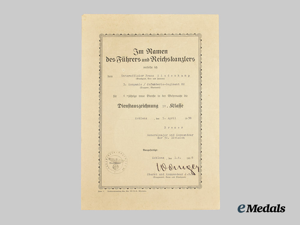 germany,_third_reich._a_group_of_service_awards_and_documents_to_franz_siedenkamp___m_n_c2234