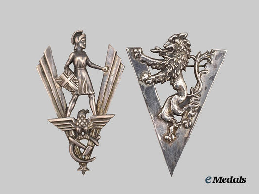 united_kingdom._two_second_war_victory_pins___m_n_c2295
