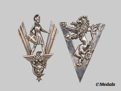 United Kingdom. Two Second War Victory Pins