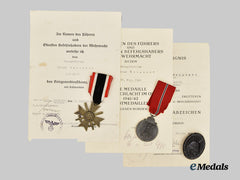 Germany, Third Reich. A Group of Awards with Documents to Obergefreiter Walter Weisener