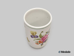 Germany, DAF. A Floral Mess Hall Cup, by Rosenthal Porcelain