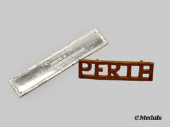 Canada, Commonwealth. A Perth Badge to Cpl. A.J. Dube, Died 1944