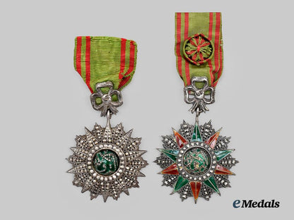 tunisia,_kingdom._two_orders_of_glory,_officer_and_knight___m_n_c2388